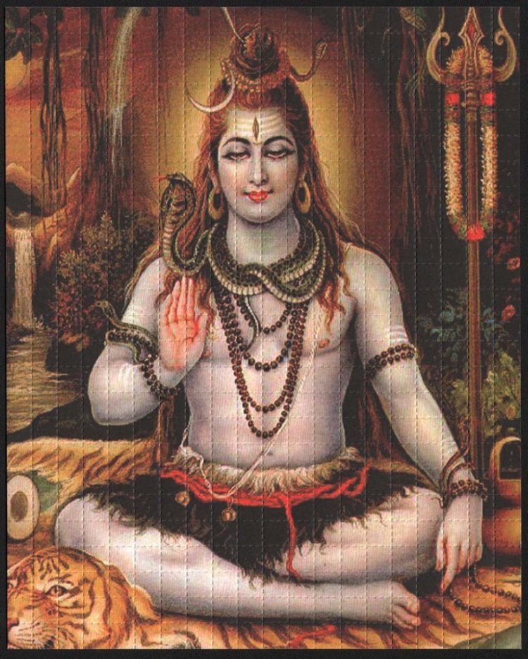 Lord Shiva Blotter Art